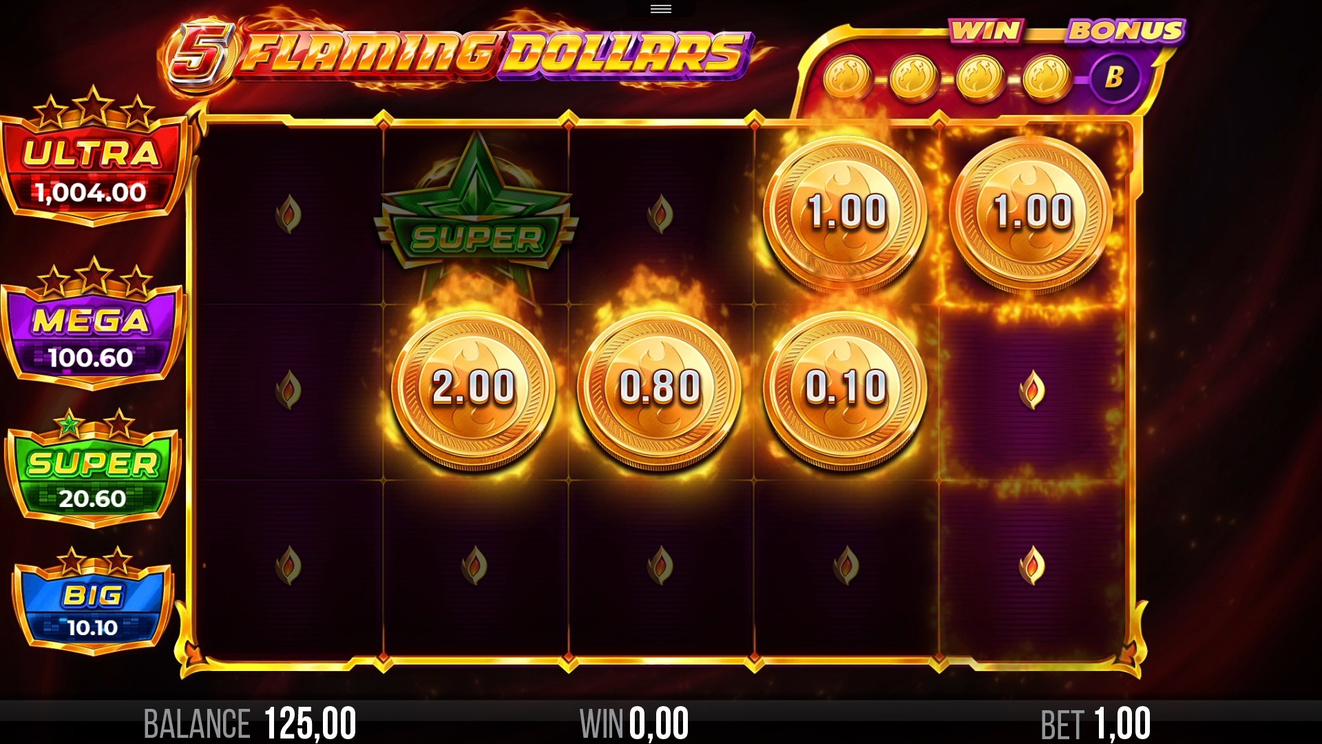 5 Flaming Dollars Coin Ways Screenshot