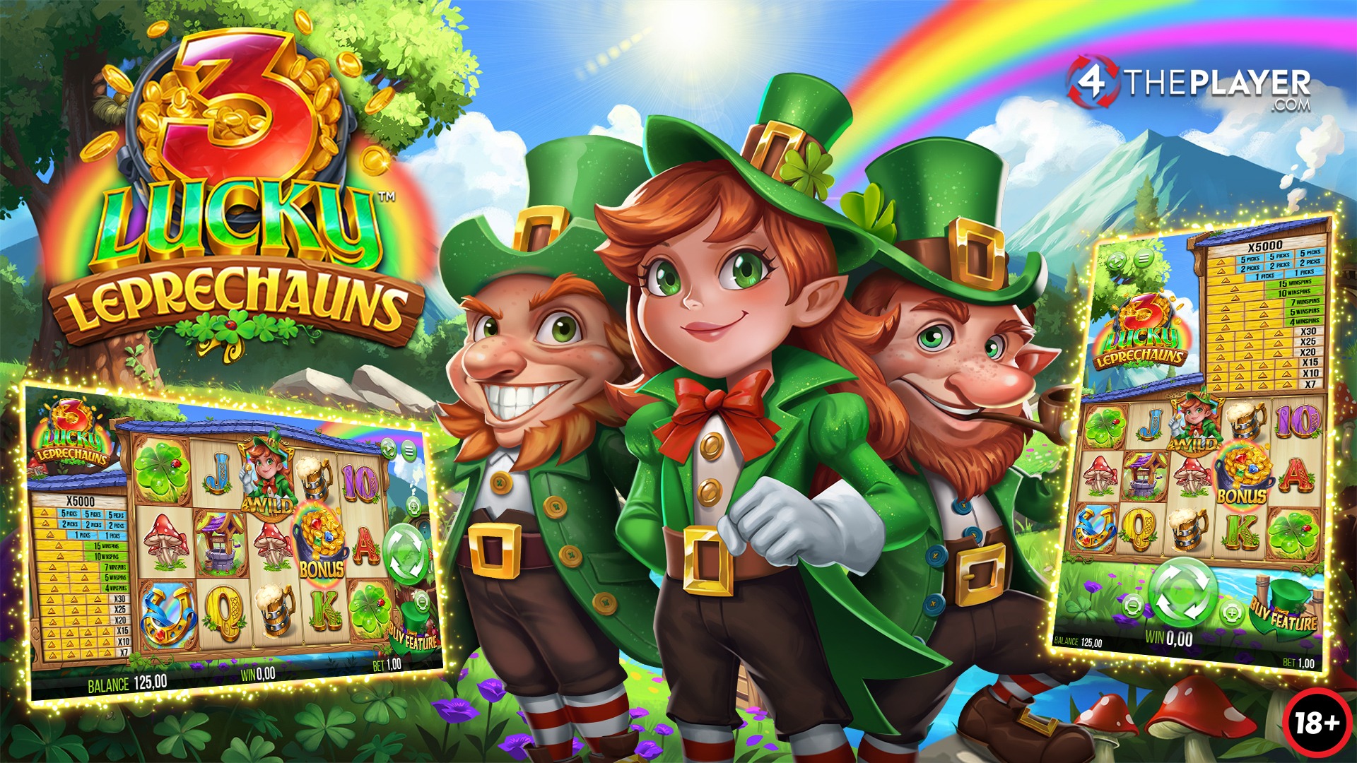 3 Lucky Leprechauns PR Banner